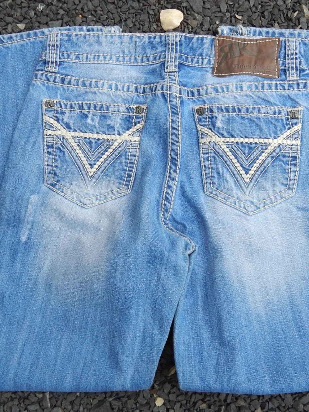 Rock & Roll Cowboy Denim DOuble Barrel Bootcut Jeans Size 33/34